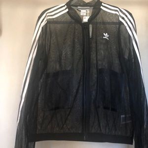 Adidas mesh track jacket size M unisex NWT